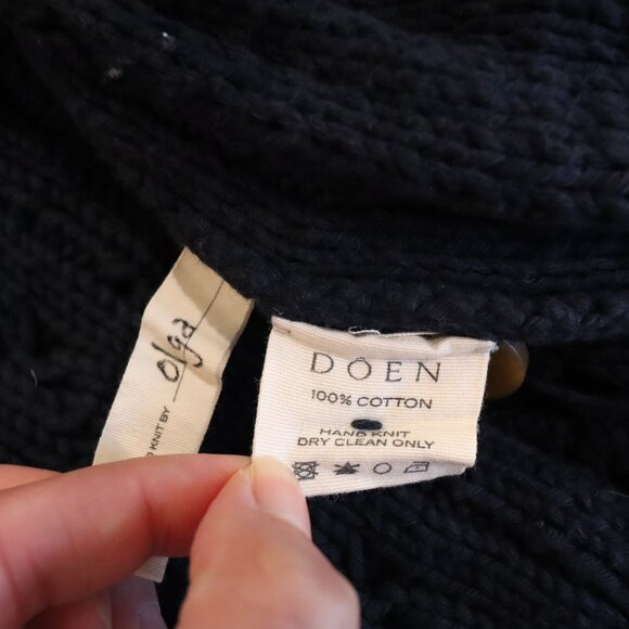 DOEN - XS/S Navy Pomme Cardigan - Picture 9 of 9
